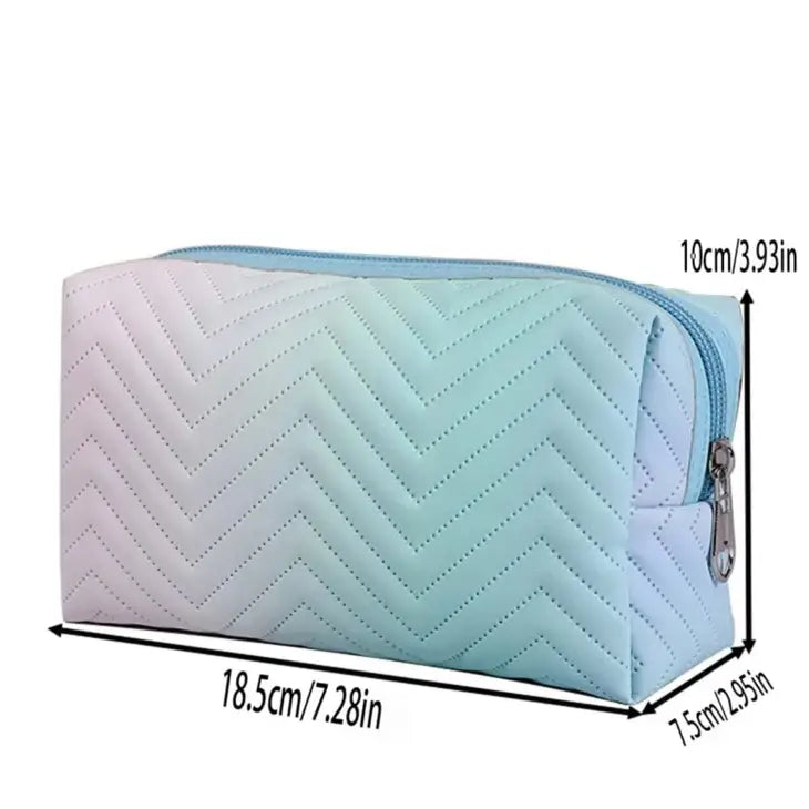 Quilted Cosmetic Ombre Bag