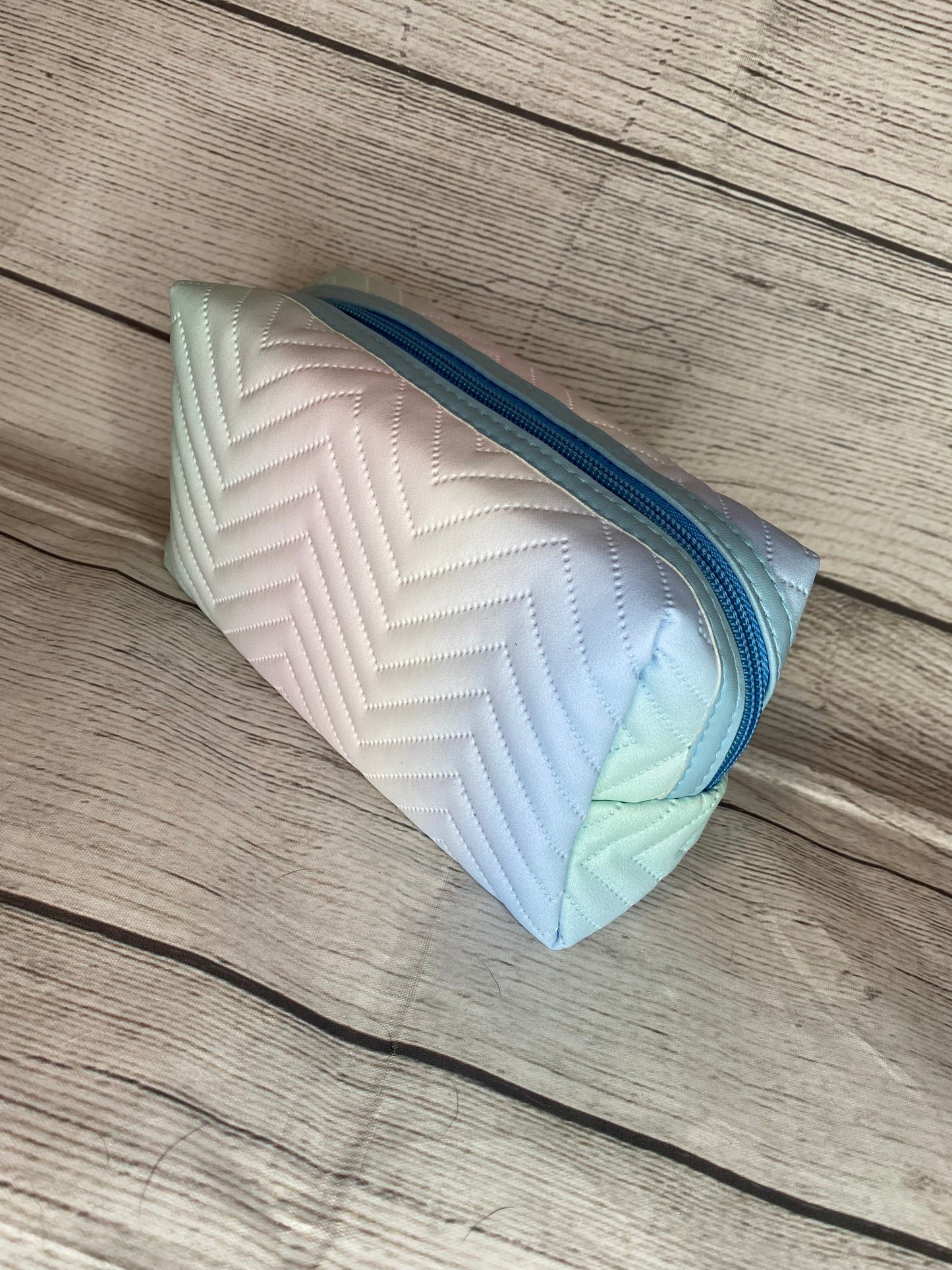 Quilted Cosmetic Ombre Bag