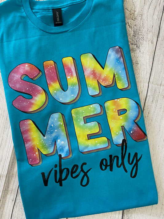 Summer Vibes Tie Dye Tshirt